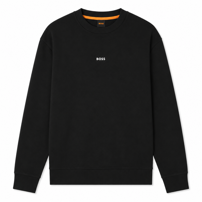 BOSS Relaxed Fit WeSmallcrew Sweatshirt Black