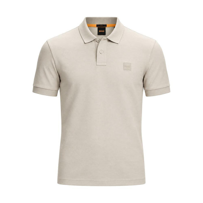 BOSS Slim Fit Passenger Polo Shirt Open Grey