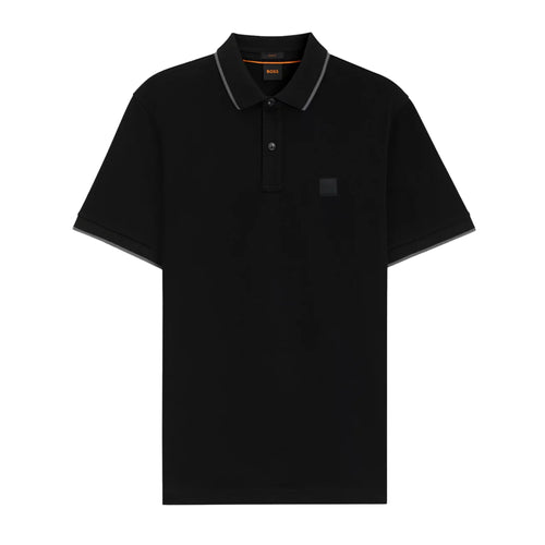 BOSS Slim Fit Passertip Polo Shirt Black