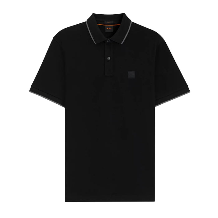 BOSS Slim Fit Passertip Polo Shirt Black