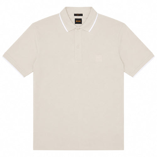 BOSS Slim Fit Passertip Polo Shirt Open Grey