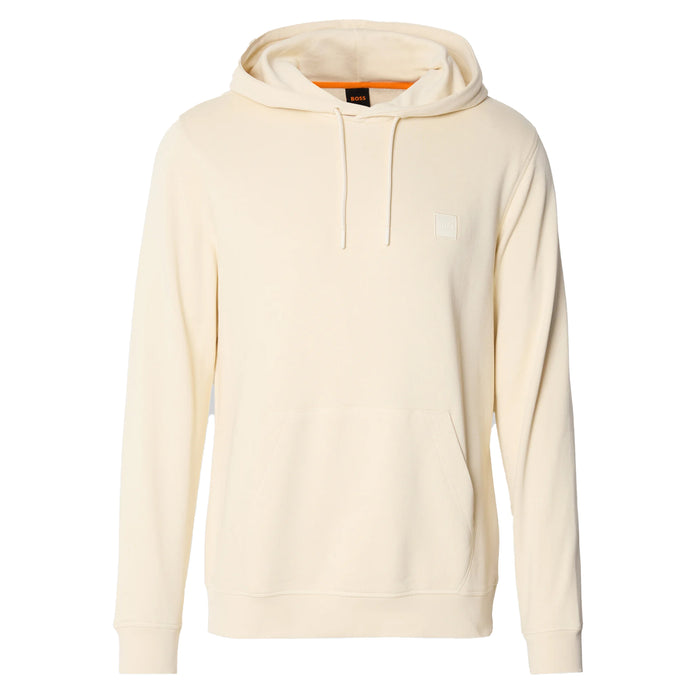 BOSS Wetalk Logo Patch Hoodie Open Yellow