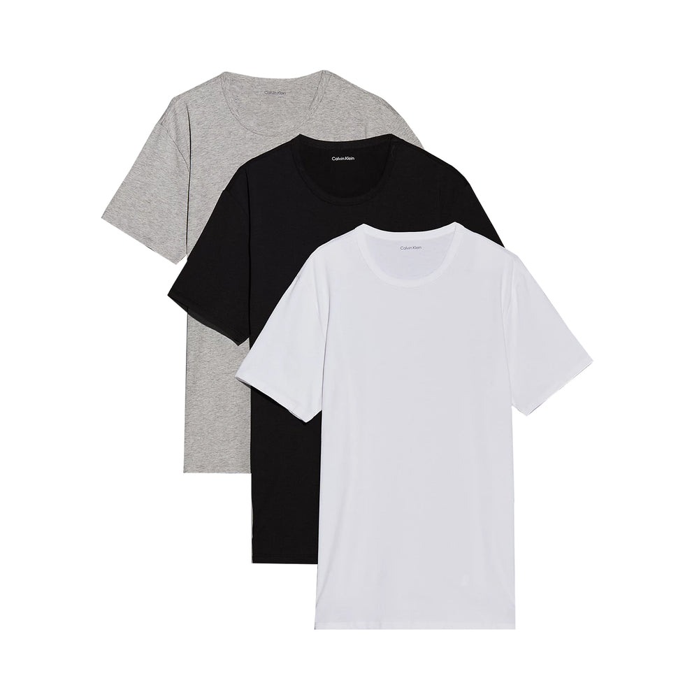 Calvin Klein Pack Cotton Stretch T-Shirts Black/White/Grey