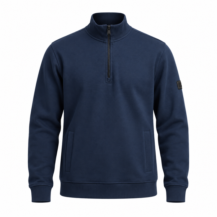 Barbour International Ilford Interlock Funnel Neck Sweatshirt Navy