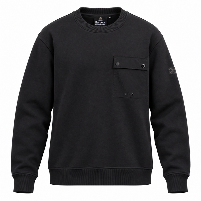Barbour International Inline Sweatshirt Black