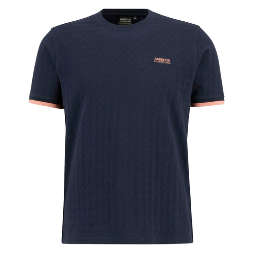Barbour International Langston Jacquard T-Shirt Navy