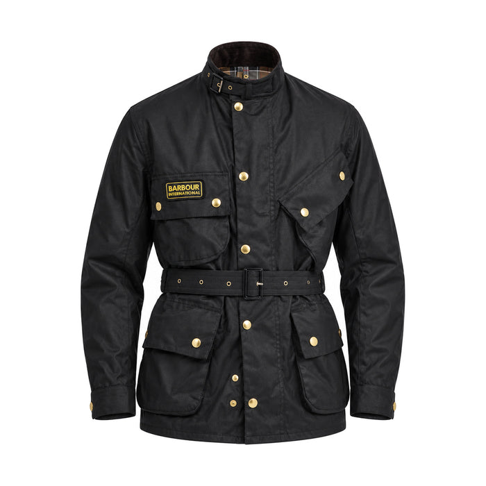 Barbour International Original Waxed Jacket Black