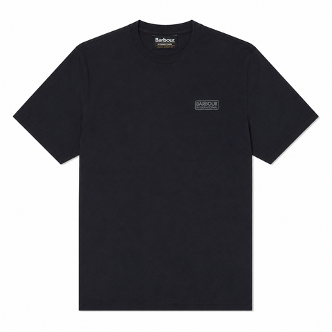 Barbour International Small Logo T-Shirt Black/Pewter