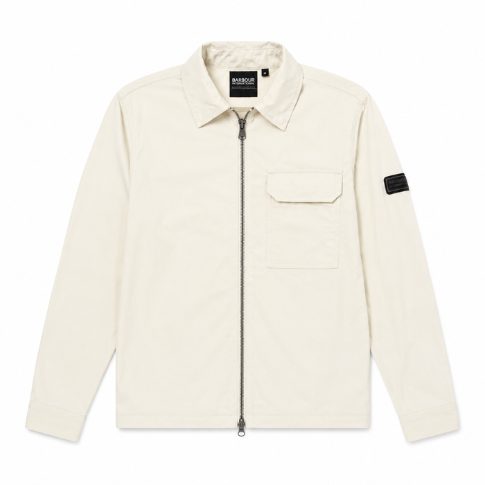 Barbour International Warren Overshirt Whisper White