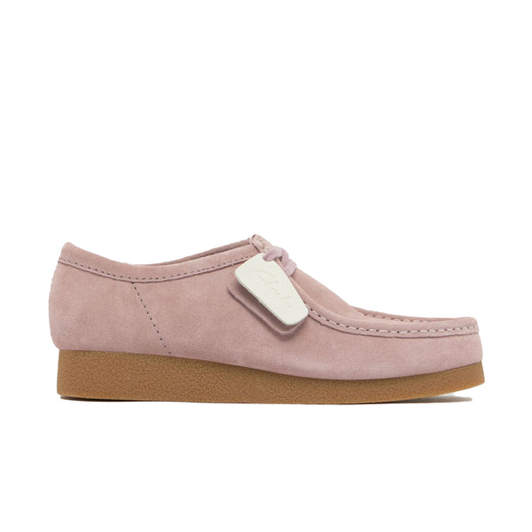 Clarks Originals Wallabee Evo Suede Shoes Light Pink