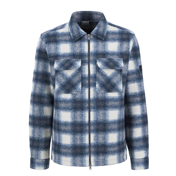 Barbour International Clayton Brushed Overshirt Shaded Emerald