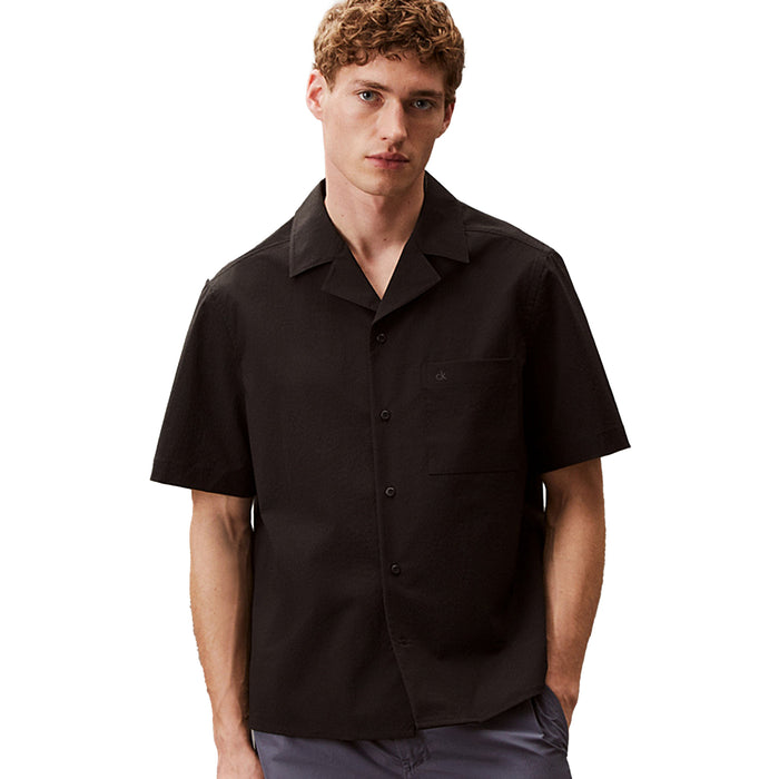 Calvin Klein Classic Short Sleeve Beach Shirt Black