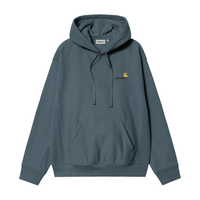 Carhartt WIP American Script Hoodie Office Blue