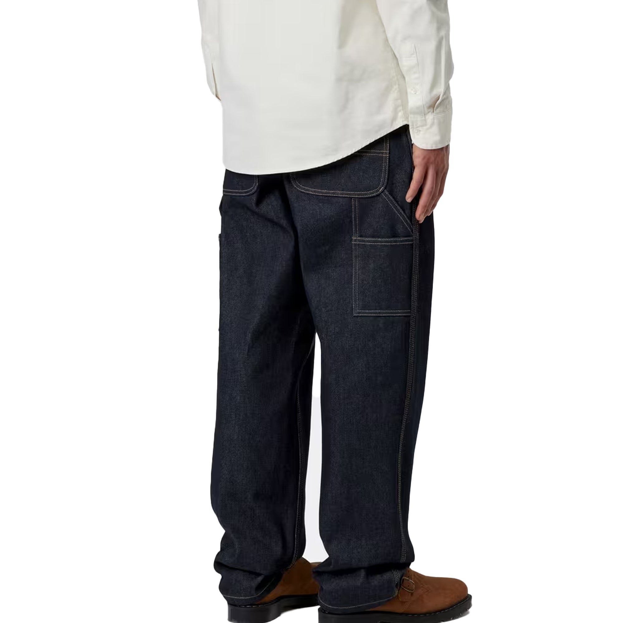 Carhartt WIP Denim Single Knee Pant Blue Rigid – Spiral Seven