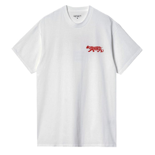 Carhartt WIP Rocky T-Shirt - White-SPIRALSEVEN DESIGNER MENSWEAR UK