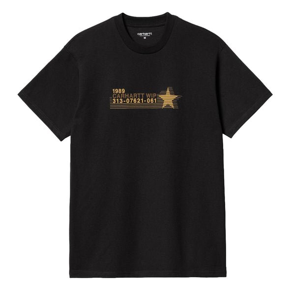 Carhartt WIP Star T-Shirt - Black-SPIRALSEVEN DESIGNER MENSWEAR UK