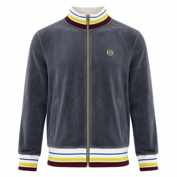 Sergio Tacchini Sartori Velour Track Top Jacket Turbulence