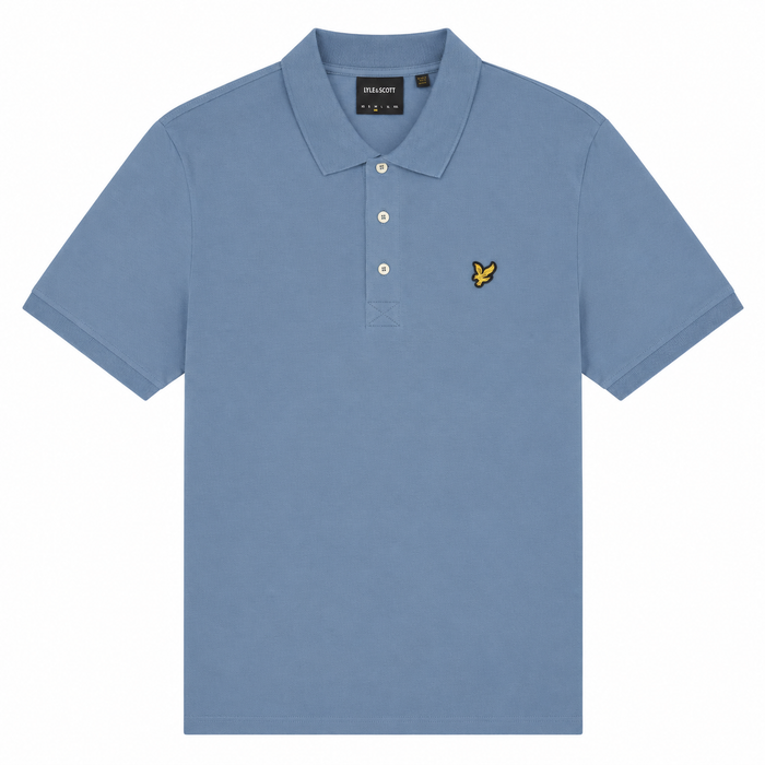 Lyle & Scott Plain Polo Shirt Power Blue