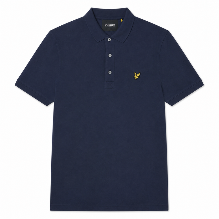 Lyle & Scott Plain Polo Shirt Dark Navy