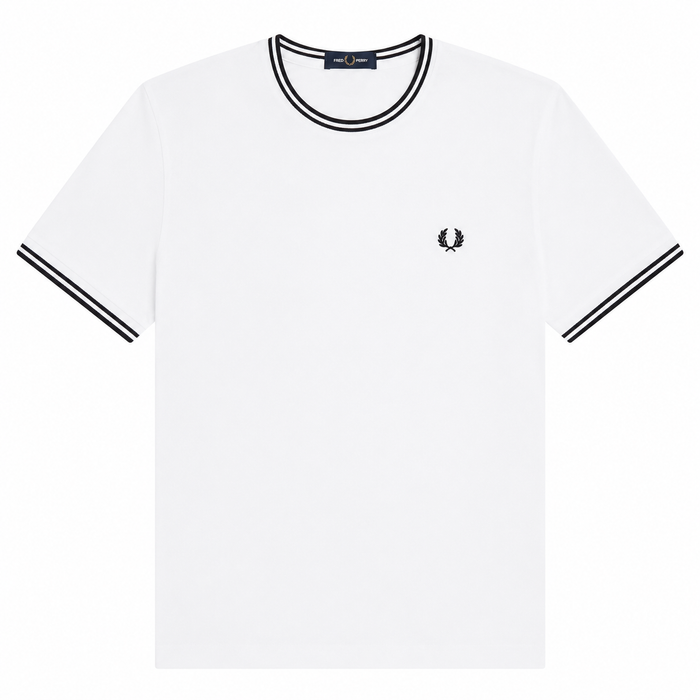 Fred Perry Twin Tipped T-Shirt White