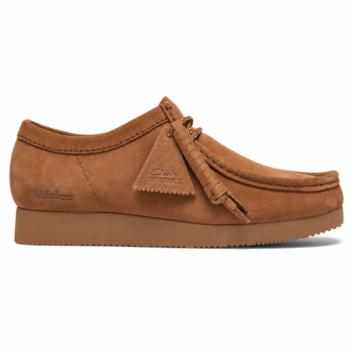 Clarks Originals Wallabee Lite Shoes Cola Suede