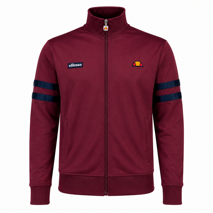 Ellesse Roma Track Top Jacket Burgundy/Navy