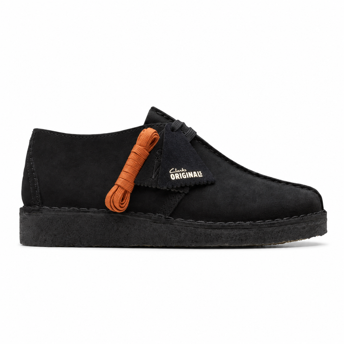 Clarks Originals Desert Trek Shoes Black Suede