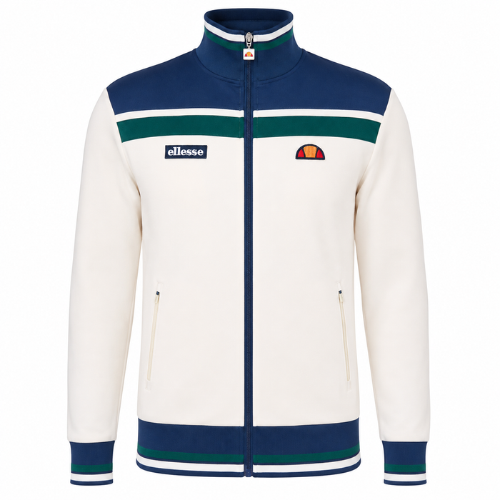 Ellesse Vignola Track Top Jacket Ecru/Navy