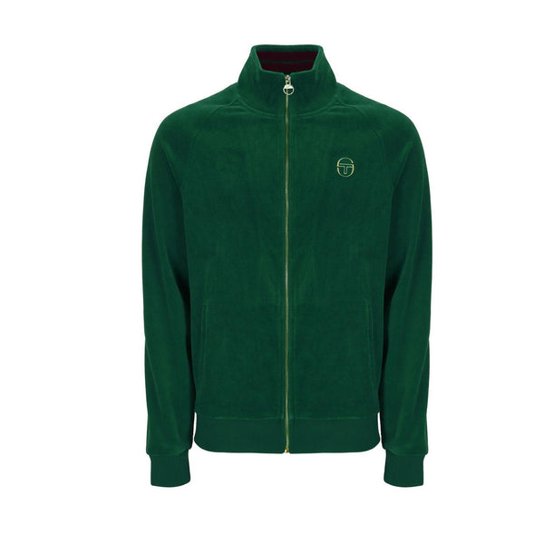 Sergio Tacchini Court Velour Track Top Jacket Eden/Rhubarb
