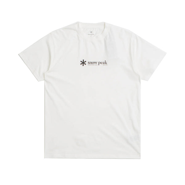 Snow Peak Soft Cotton Logo Short Sleeve T-Shirt White