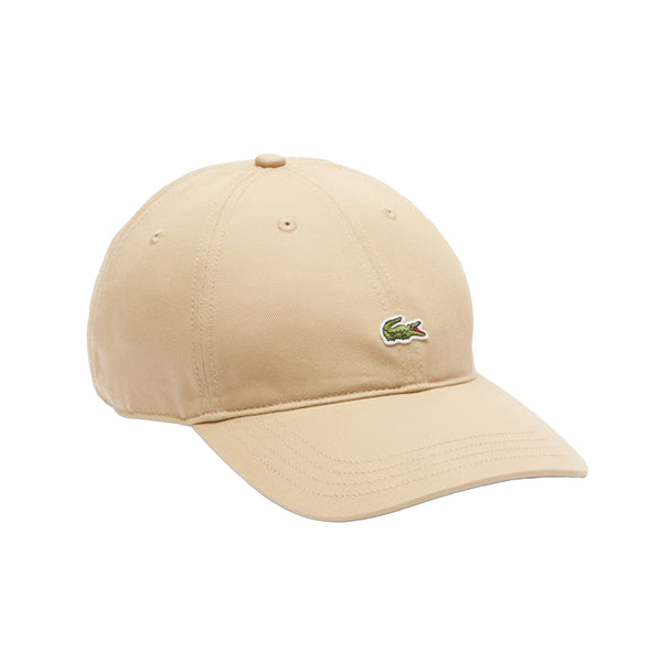 Lacoste Cotton Twill Centre Logo Baseball Cap Beige