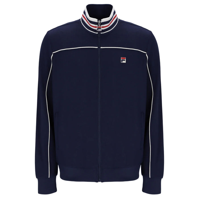 Fila Federico Tipped Neck Track Top Jacket Fila Navy