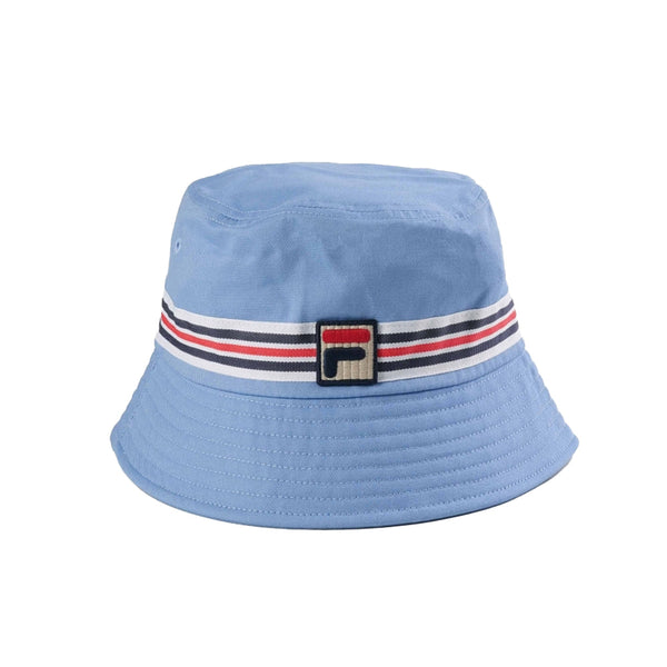 Fila Jojo Heritage Stripe Bucket Hat - Blue Bell-One Size-SPIRALSEVEN DESIGNER MENSWEAR UK