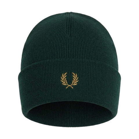 Fred Perry Classic Merino Wool Beanie Hat Grassroots