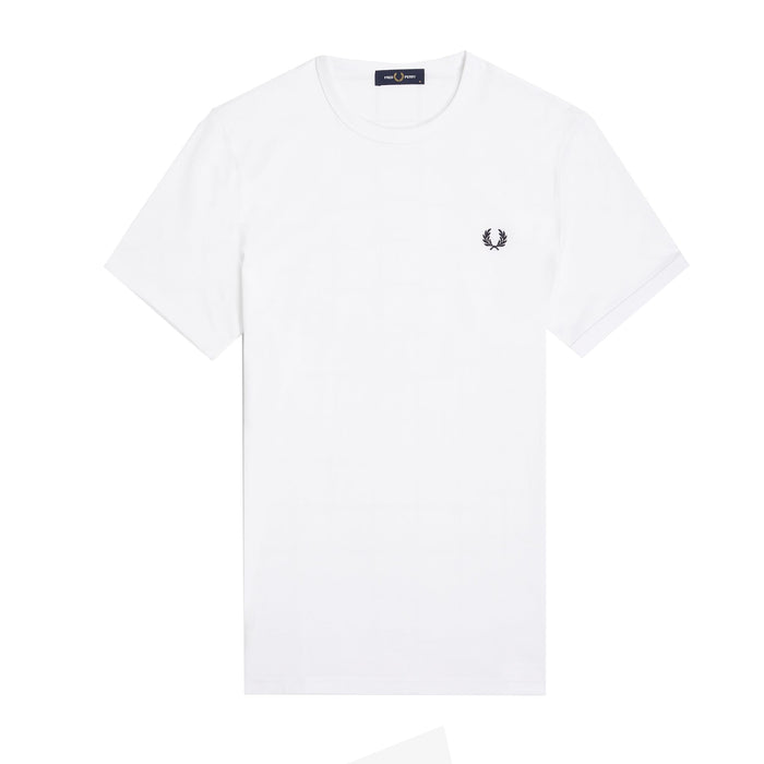 Fred Perry Ringer T-Shirt White