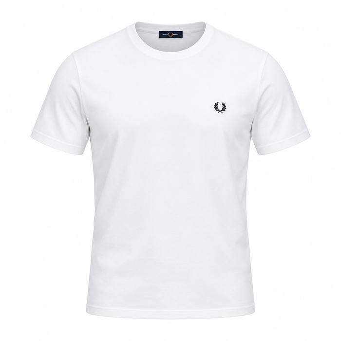 Fred Perry Ringer T-Shirt White