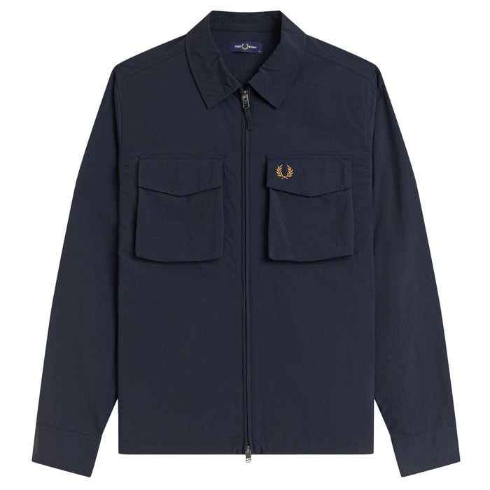 Fred Perry Ripstop Pocket Overshirt Navy