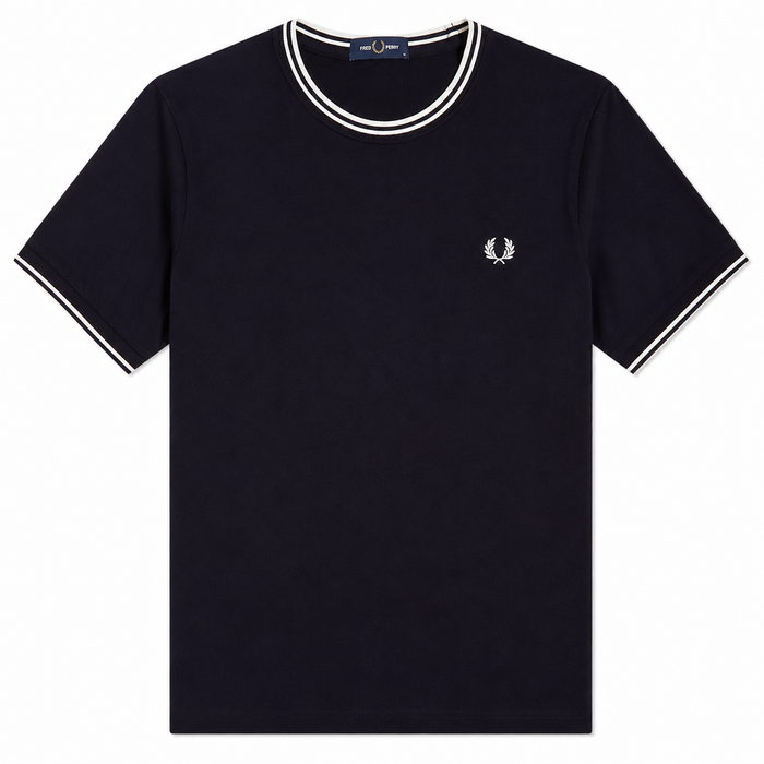 Fred Perry Twin Tipped T-Shirt Navy