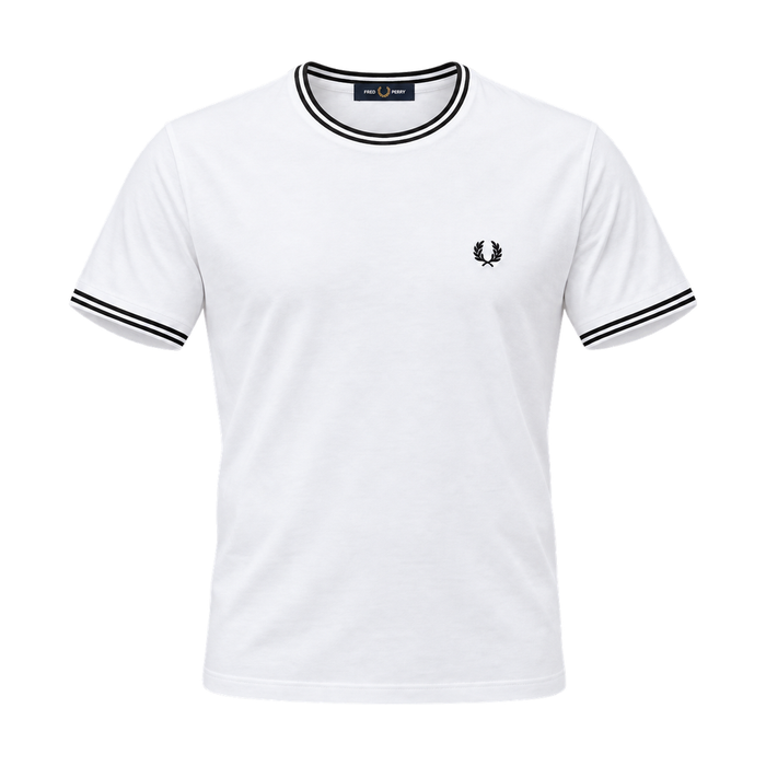 Fred Perry Twin Tipped T-Shirt White