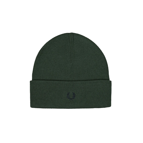 Fred Perry Classic Beanie Hat Court Green/Navy
