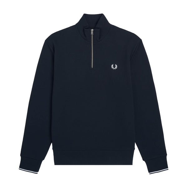 Fred Perry Half Zip Sweatshirt Navy