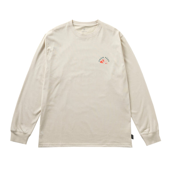 Snow Peak Living With Nature Long Sleeve T-Shirt Ivory