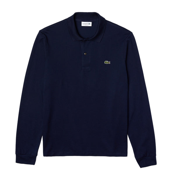 Lacoste Classic Fit Long Sleeve Polo Shirt Navy