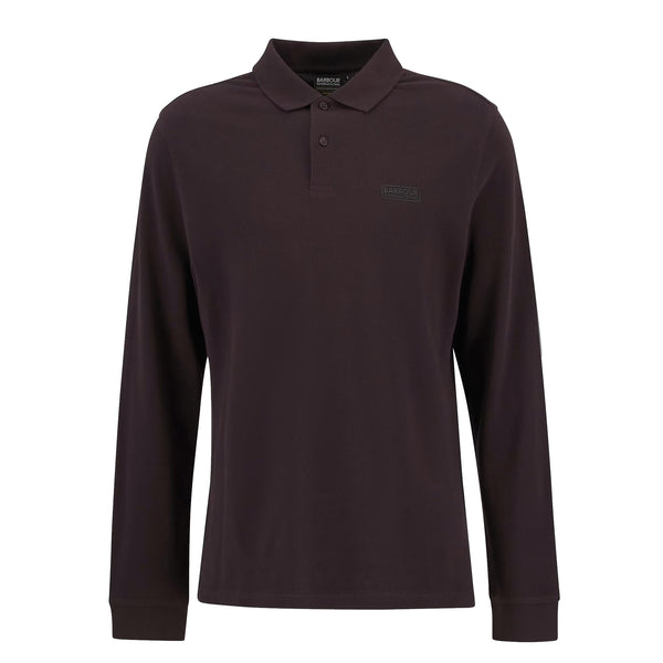 Barbour International Long Sleeve Essential Polo Shirt Java Red