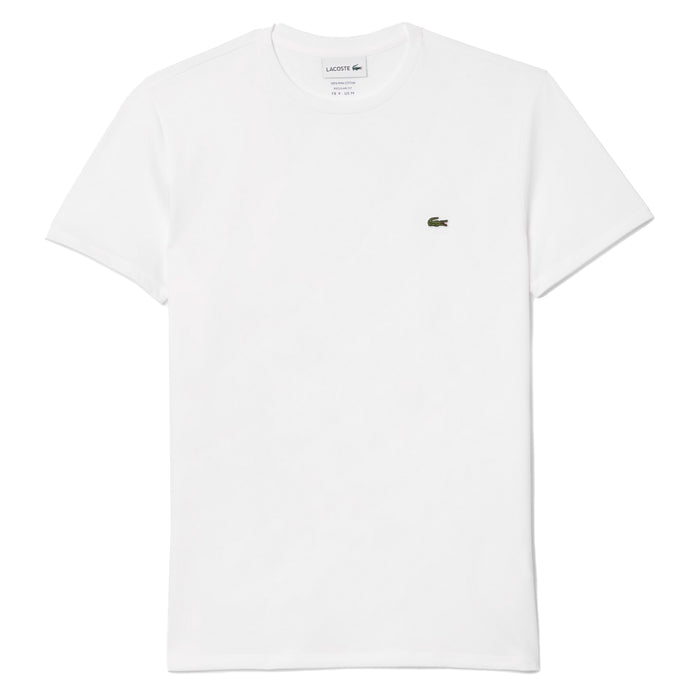 Lacoste Cotton Pima Crew Neck T-Shirt White