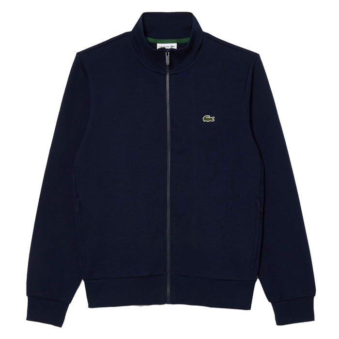Lacoste Zip-Up High Neck Fleece Track Top Sweatshirt Midnight Blue