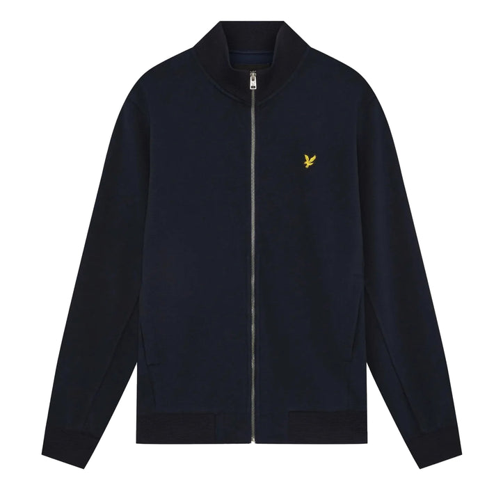 Lyle & Scott Pique Track Top Jacket Dark Navy