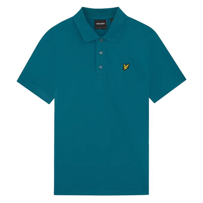 Lyle & Scott Plain Polo Shirt Lagoon
