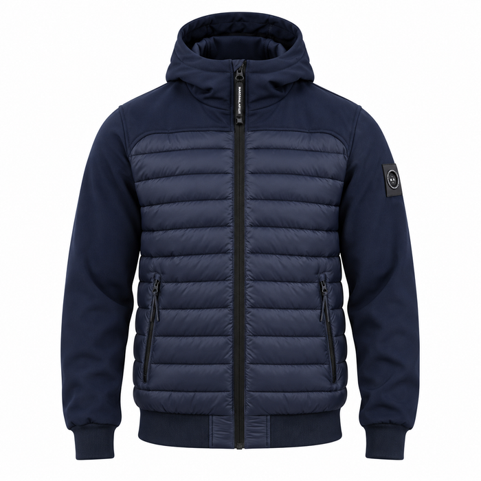 Marshall Artist Avondale Hybrid Jacket Navy