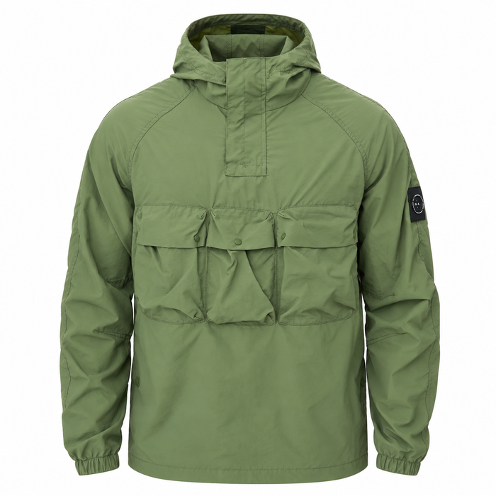 Marshall Artist Sefton 1/4 Zip Jacket Khaki